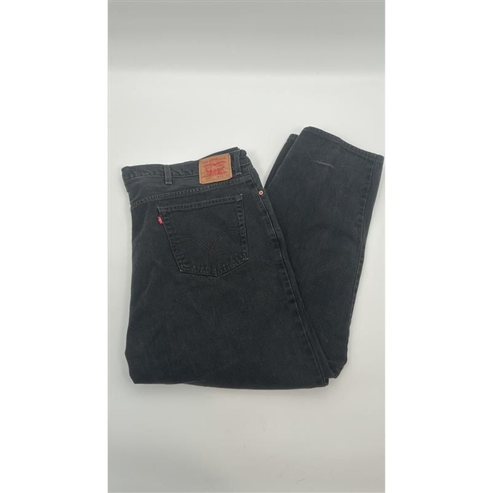 Levis 560 Comfort Fit Jeans Mens 48x32 Black Denim Tapered Leg 100% Cotton